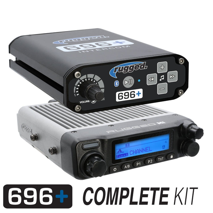 Rugged Radios 696 PLUS Complete Master Communication Kit with Intercom and 2 - Way Radio - Rugged Terrain