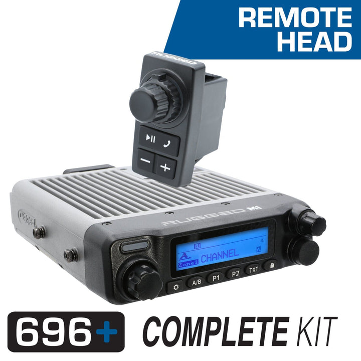 Rugged Radios 696 PLUS Remote Head Complete Master Communication Kit with Intercom and 2 - Way Radio - Rugged Terrain