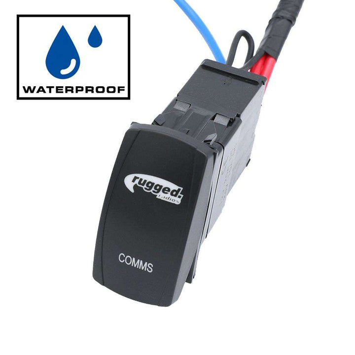 Rugged Radios Rocker Power Switch for Waterproof Mobile Radios and Rugged Intercoms - Rugged Terrain