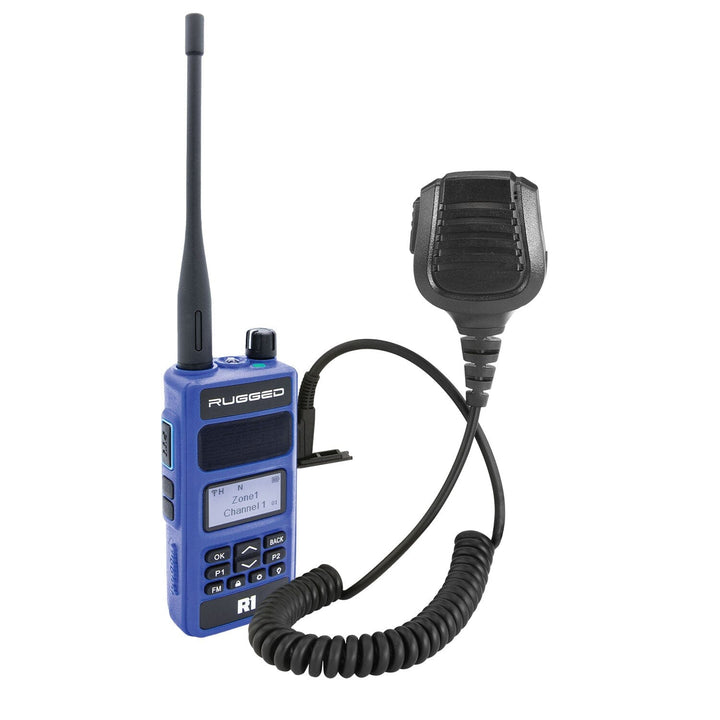 Rugged Radios Bundle - Rugged R1 Business Band Handheld Radio with Hand Mic - Rugged Terrain