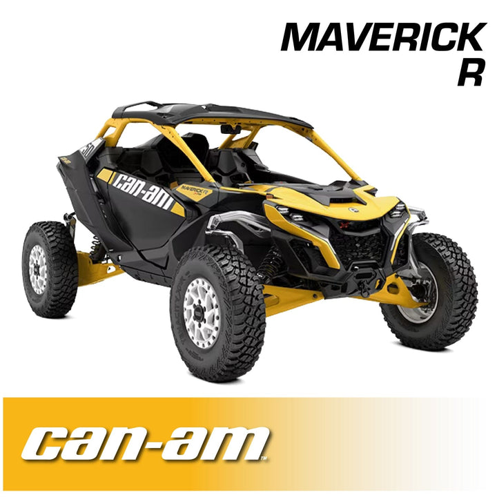 Rugged Radios Can - Am Maverick R Complete Communication Kit with Rocker Switch Bluetooth Intercom and 2 - Way Radio - Rugged Terrain