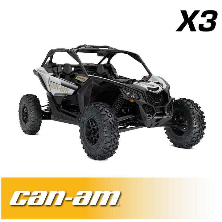 Rugged Radios Can - Am Maverick X3 Complete Communication Kit with Bluetooth Intercom and 2 - Way Radio - Rugged Terrain