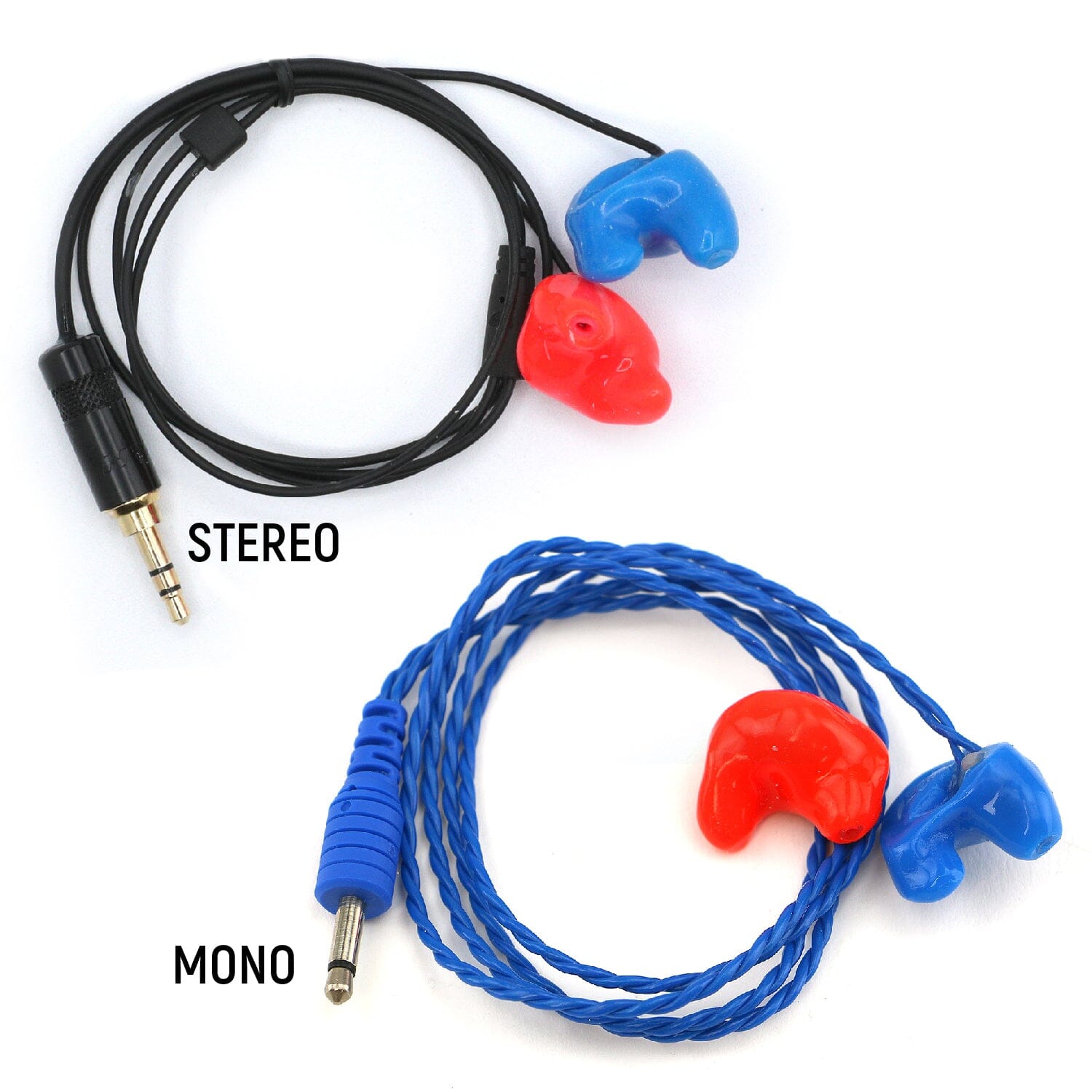 Rugged Radios Challenger Semi-Custom Molded Ear Bud Speakers with 1/8 ...