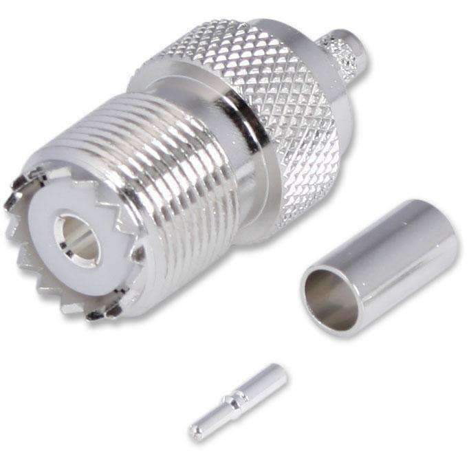 Rugged Radios Crimp On Female UHF Antenna Connector - Rugged Terrain