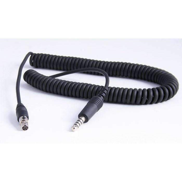 Rugged Radios Firetruck Intercom Headset Coil Cord for Firecom Style Jacks - Rugged Terrain