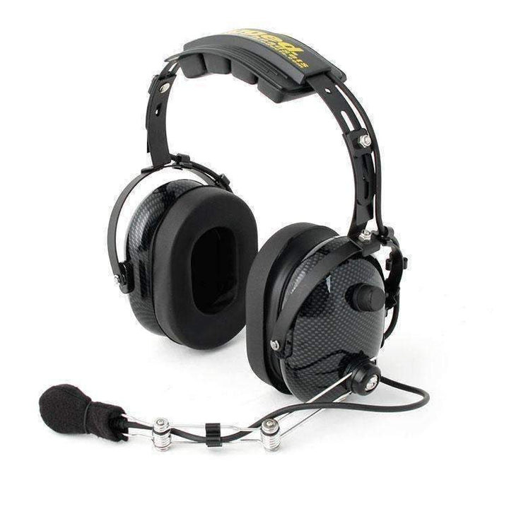 Rugged Radios H22 Over the Head (OTH) Headset for 2 - Way Radios - Black Carbon Fiber - Rugged Terrain