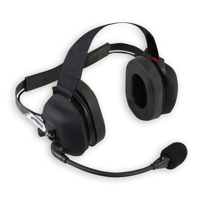 Rugged Radios H43 Rubberized Behind the Head (BTH) 2 - Way Radio Headset - Rugged Terrain