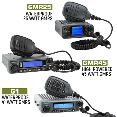 Jeep Wrangler JL, JLU, and Gladiator JT Two-Way GMRS Mobile Radio Kit