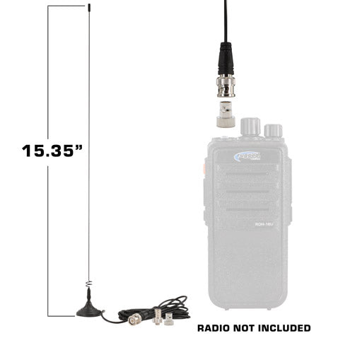 Magnetic Mount Dual Band Antenna for Rugged Handheld Radios R1, RDH-X, V3, RDH-16, RH-5R