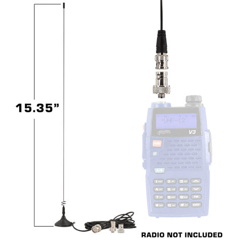 Magnetic Mount Dual Band Antenna for Rugged Handheld Radios R1, RDH-X, V3, RDH-16, RH-5R