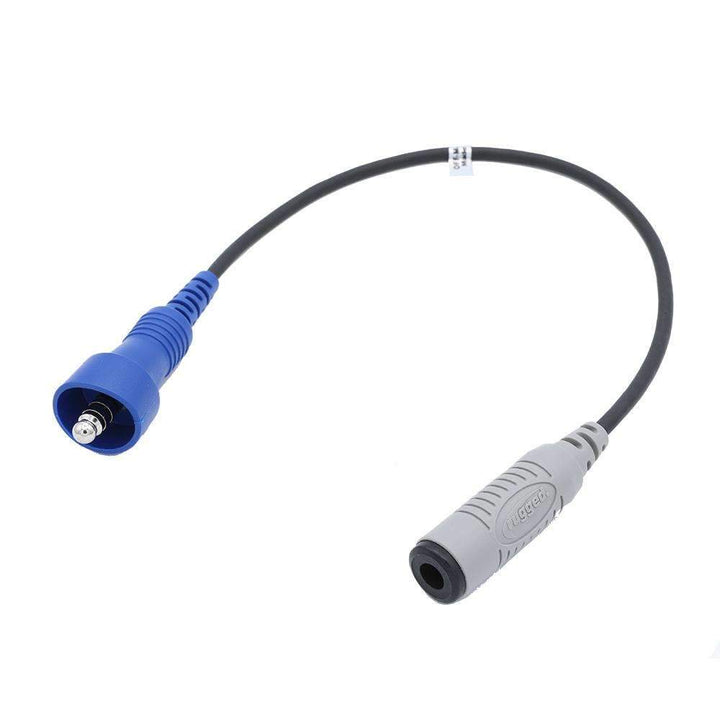 Rugged Radios Male OFFROAD Straight Cable to Female STX STEREO or TRAX Stereo Intercom Adapter - Rugged Terrain