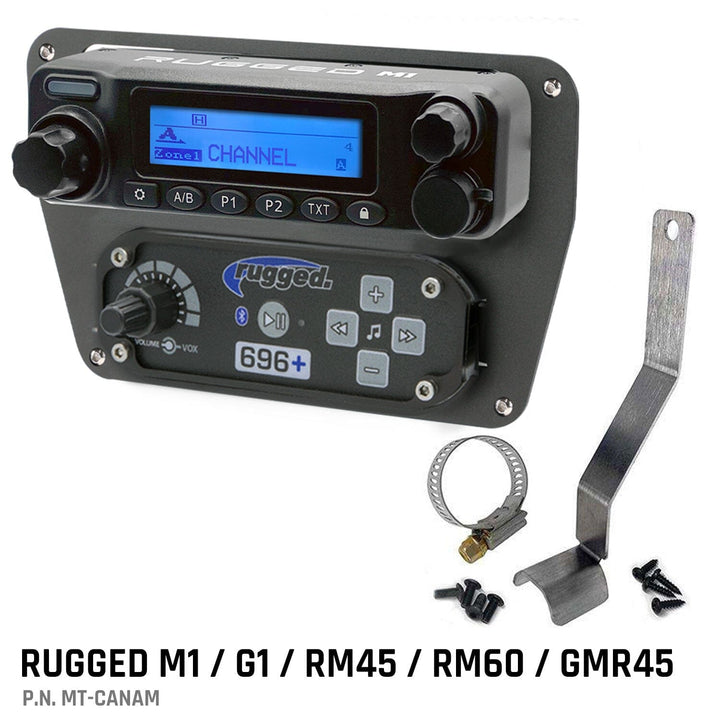 Rugged Radios Can - Am Commander Intercom and Radio Mount - Rugged Terrain