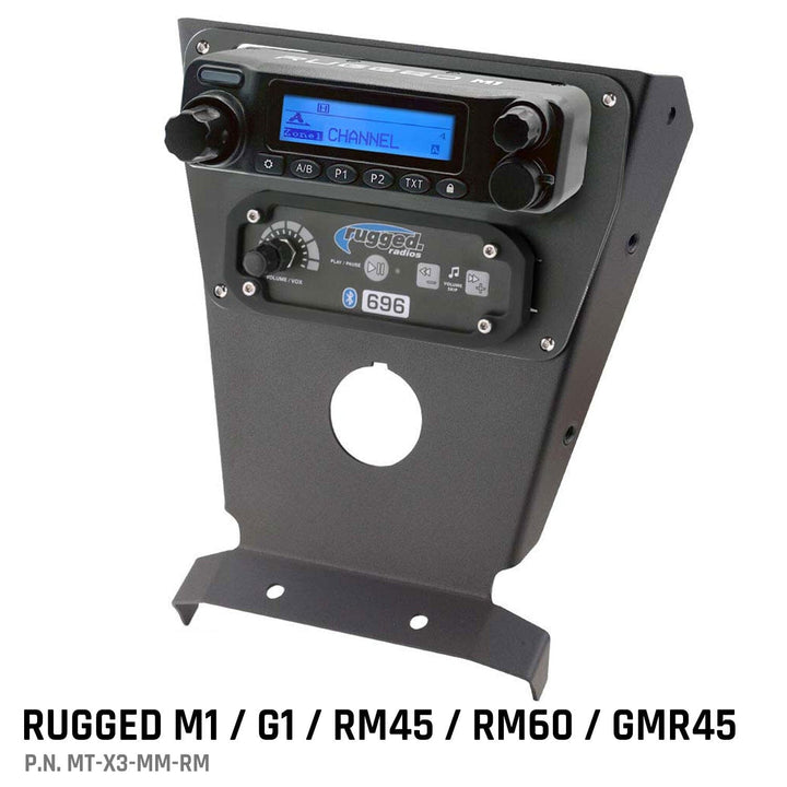 Rugged Radios Can - Am X3 Multi Mount Kit for Rugged UTV Intercoms and Radios - Rugged Terrain