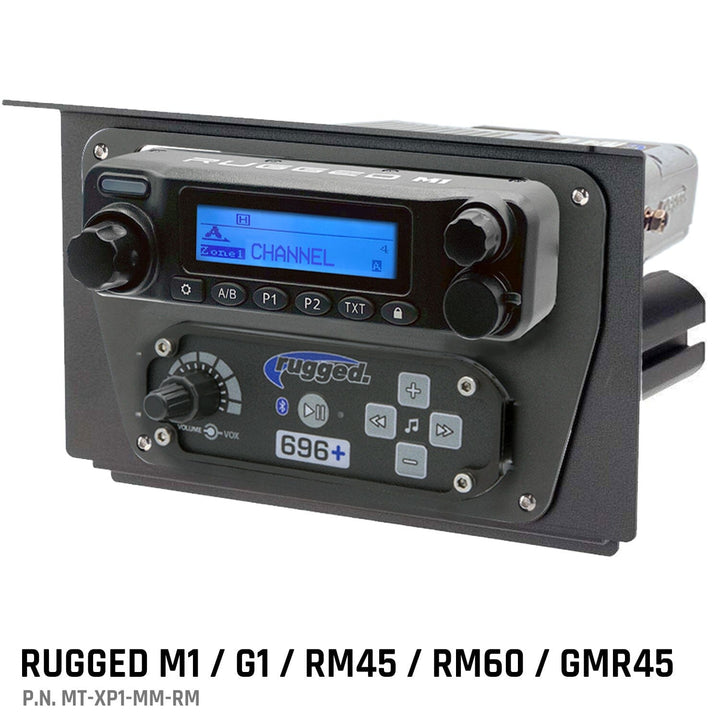 Rugged Radios Polaris XP1 Mount Kit for M1 / G1 / RM60 / GMR45 Radio and Rugged Intercom - Rugged Terrain