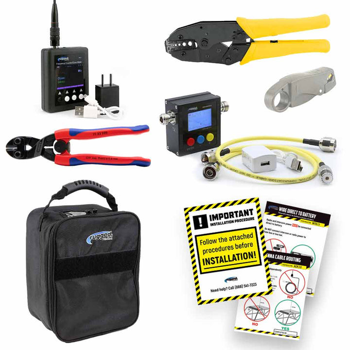 Rugged Radios Technician Tool Kit with Carrying Bag - Rugged Terrain