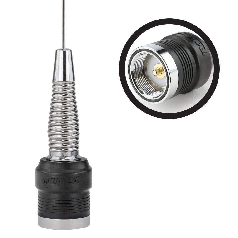 Radio Spring Loaded Code Rugged Radios UHF & VHF Wide Band 1/4 Wave Antenna with Spring (132 ...