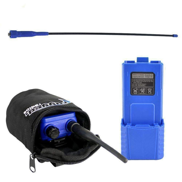 Rugged Radios V3 / RH5R Long Range Upgrade Kit - XL Battery, Go Further Antenna & Radio Bag - Rugged Terrain