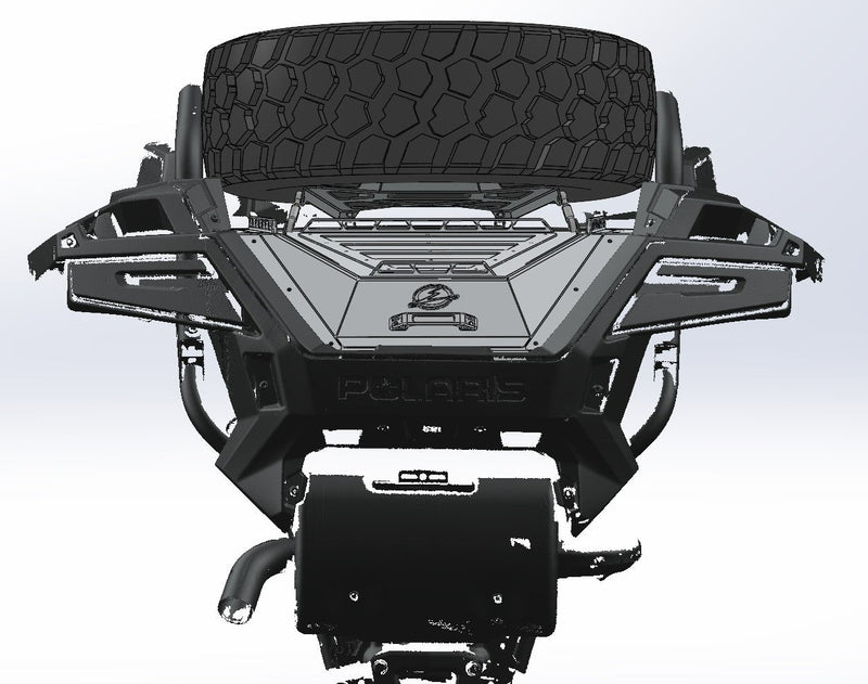 Elektric Offroad Designs Volt Bed Box Trunk Lid Spare Tire Mount For Polaris RZR Pro XP / Turbo R / Pro R