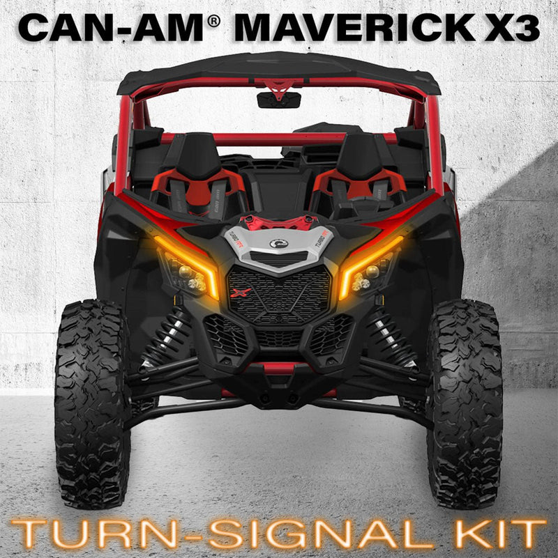 Turn - Signal Plug - & - Play Kit | 2017 - 2026 Can - Am X3 | Sequential Front Fang Lights w/Taillight Integration - Rugged Terrain
