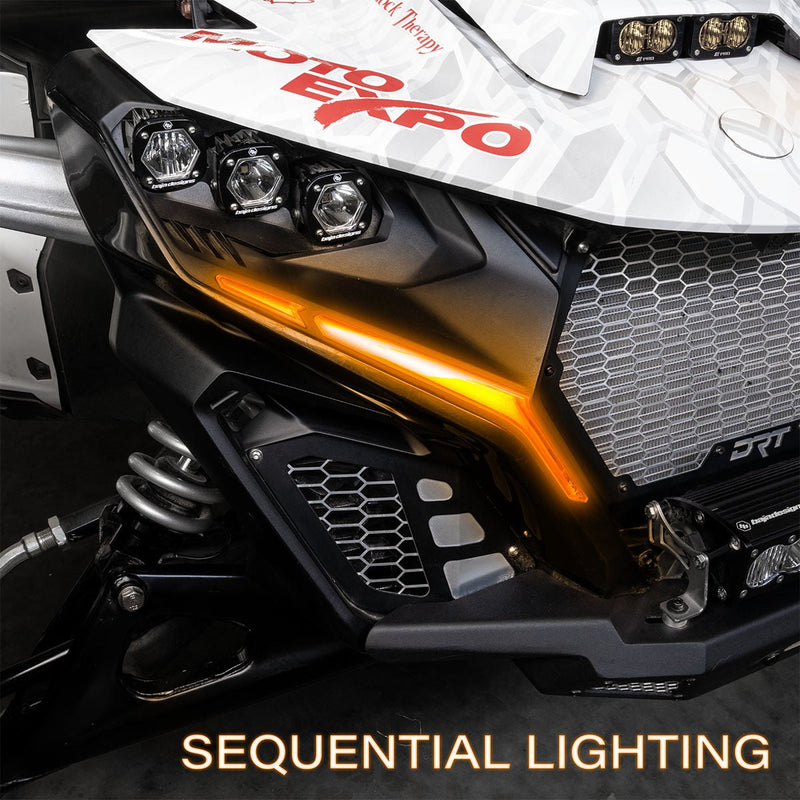 Turn - Signal Plug - & - Play Kit | 2024 - 2026 Can - AM Maverick R | Sequential Front Fang Lights w/Taillight Integration - Rugged Terrain