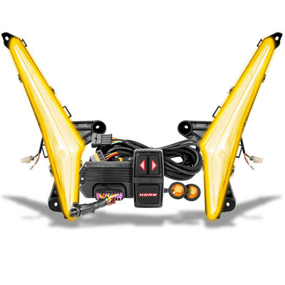 Turn - Signal Plug - & - Play Kit | 2024 - 2026 Can - AM Maverick R | Sequential Front Fang Lights w/Taillight Integration - Rugged Terrain