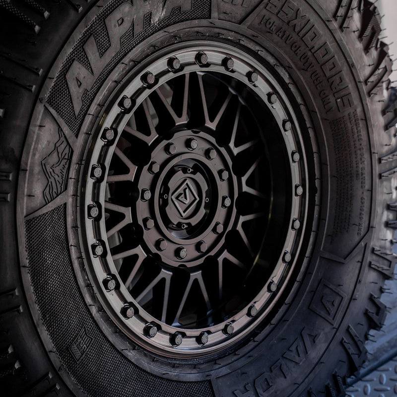 V08 Beadlock UTV Wheel Satin Black