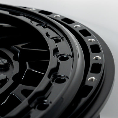 V08 Beadlock UTV Wheel Satin Black