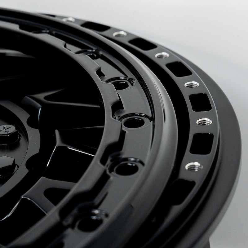 V08 Beadlock UTV Wheel Satin Black