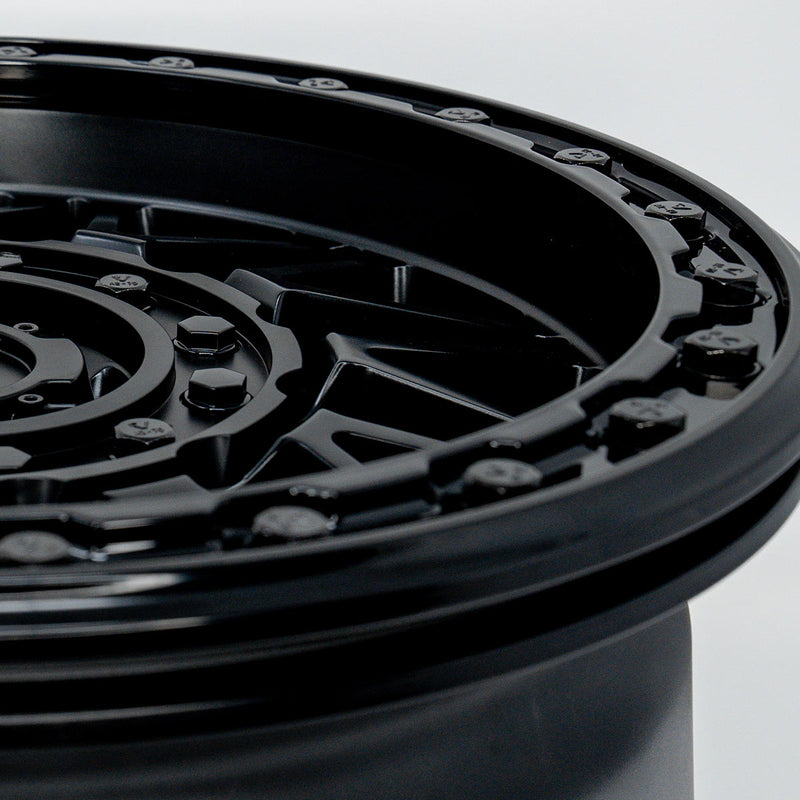 V08 Beadlock UTV Wheel Satin Black