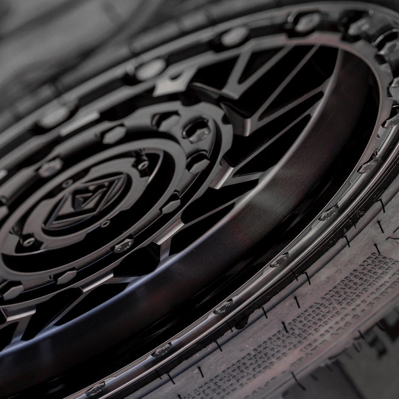 V08 Beadlock UTV Wheel Satin Black