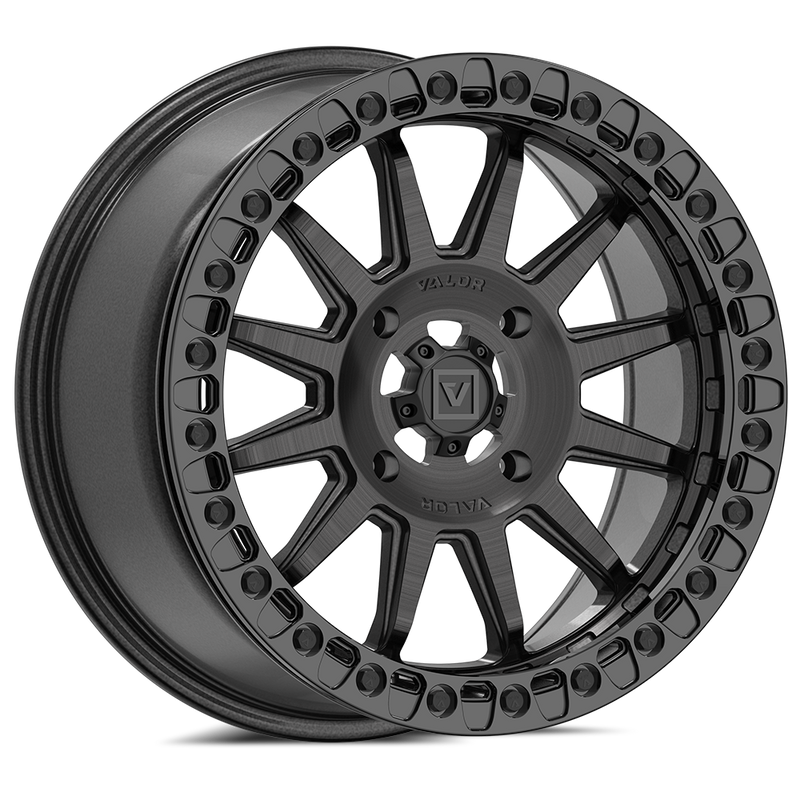 V09 Beadlock UTV Wheel Brushed Charcoal