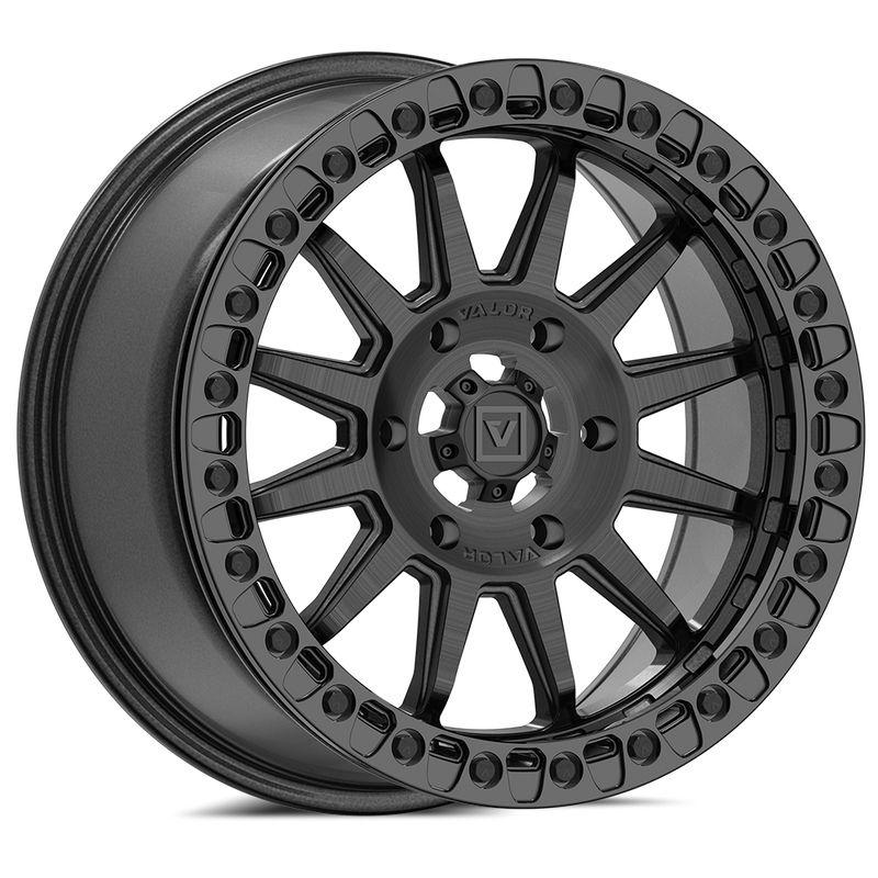 V09 Beadlock UTV Wheel Brushed Charcoal