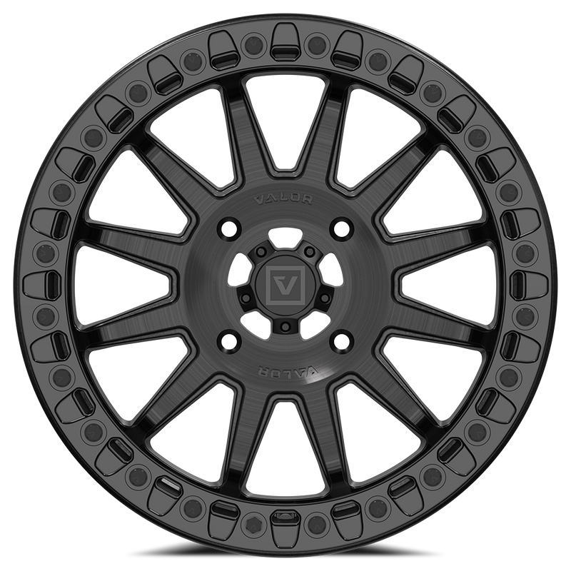 V09 Beadlock UTV Wheel Brushed Charcoal