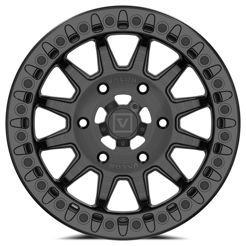 V09 Beadlock UTV Wheel Brushed Charcoal