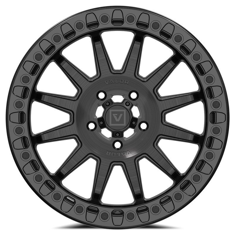V09 Beadlock UTV Wheel Brushed Charcoal