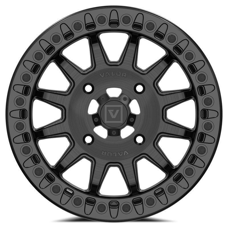 V09 Beadlock UTV Wheel Brushed Charcoal