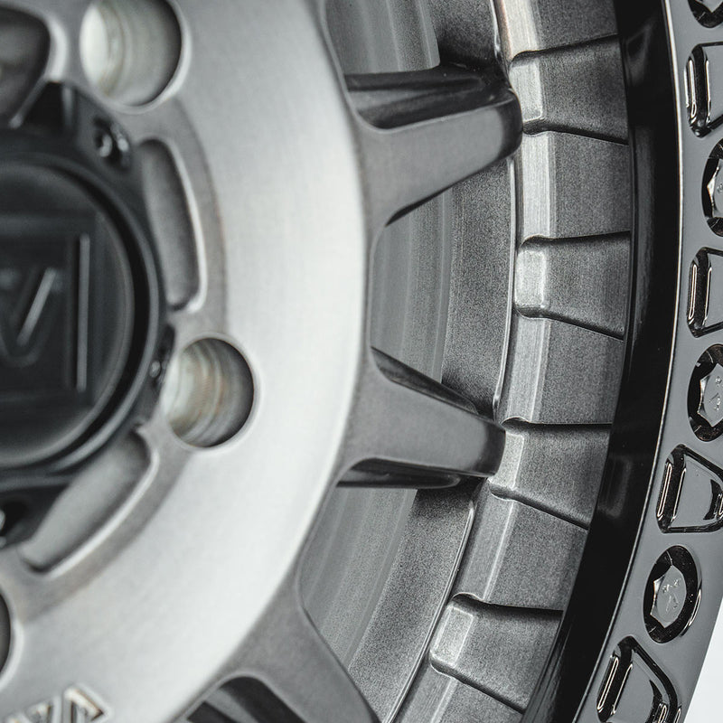 V09 Beadlock UTV Wheel Brushed Charcoal