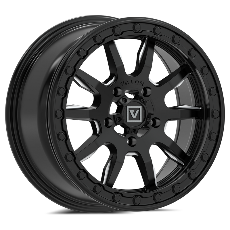 V15 Beadlock UTV Wheel Satin Black