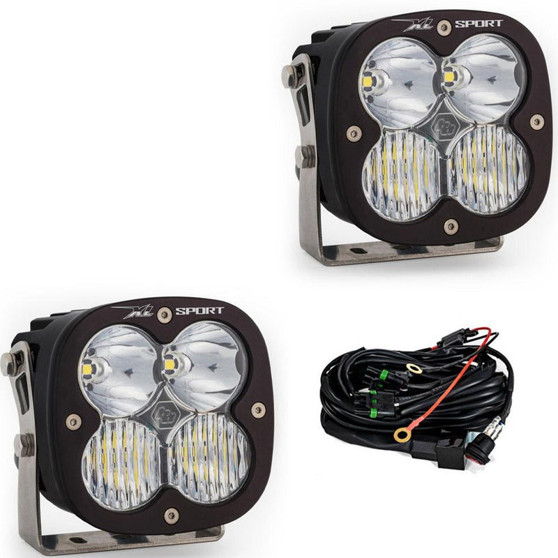 XL Sport LED Auxiliary Light Pod Pair Driving/Combo Clear