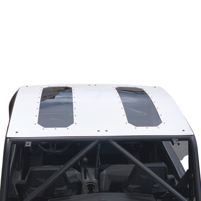 top rear view installed white sunroof moto armor