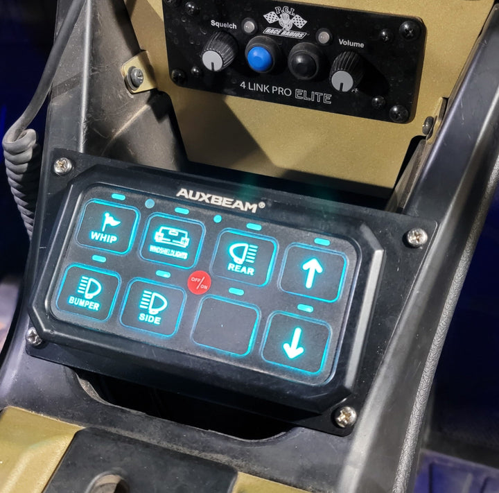 Switch Pros / Auxbeam Switch Panel Mount Plate for Polaris RZR Pro XP / Turbo R / Pro R - Rugged Terrain