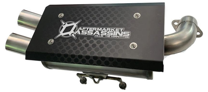 Aftermarket Assassins Stainless Slip - On Exhaust for 2016+ Polaris General / RZR 1000 S - Rugged Terrain