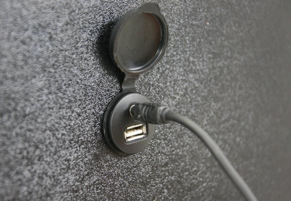 AUX and USB Charge add-on for WP Overhead Systems
