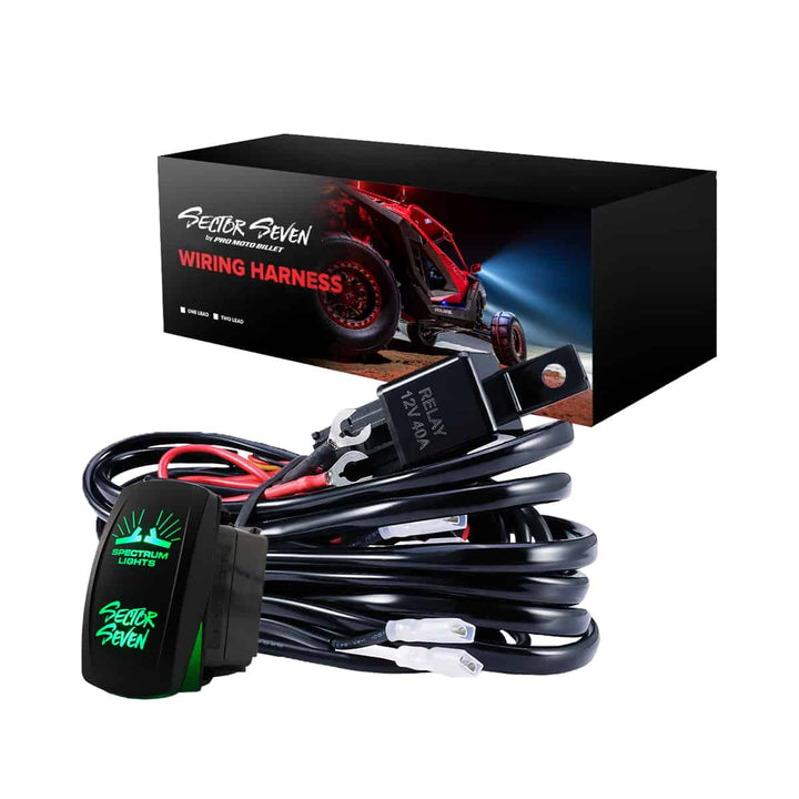 Sector Seven LED Mirror Wiring Harness Kit for Universal - Rugged Terrain