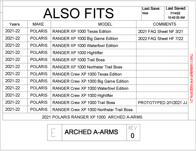 Trail Armor A-Arm Guards | 2021-22 Polaris Ranger / XP 1000 Crew(Vehicle Fitments)