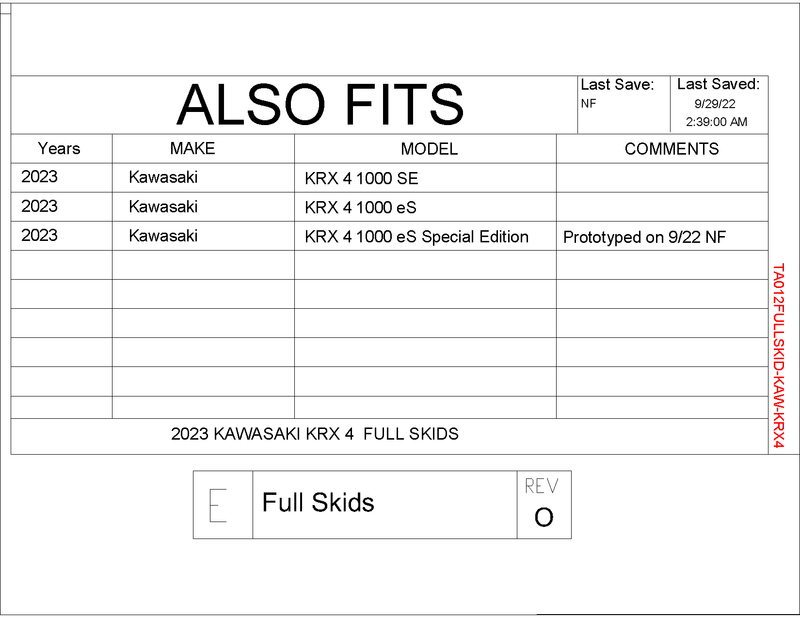 Trail Armor Full Skid Plate | Kawasaki KRX 4 1000