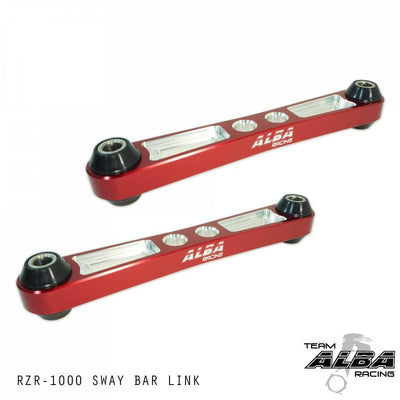 Alba Racing Red Billet Rear Sway Bar Links Polaris RZR XP 1000