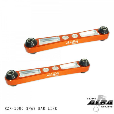Alba Racing Orange Billet Rear Sway Bar Links Polaris RZR XP 1000