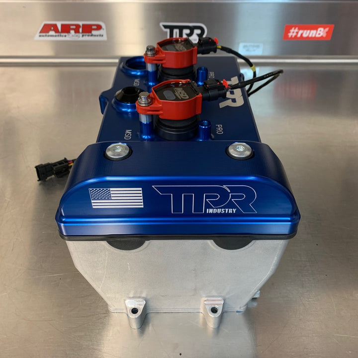 TPR010 - BLUE Billet Valve Cover - RZR - Rugged Terrain