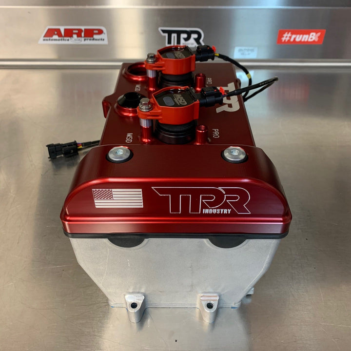 TPR010 - RED Billet Valve Cover - RZR - Rugged Terrain